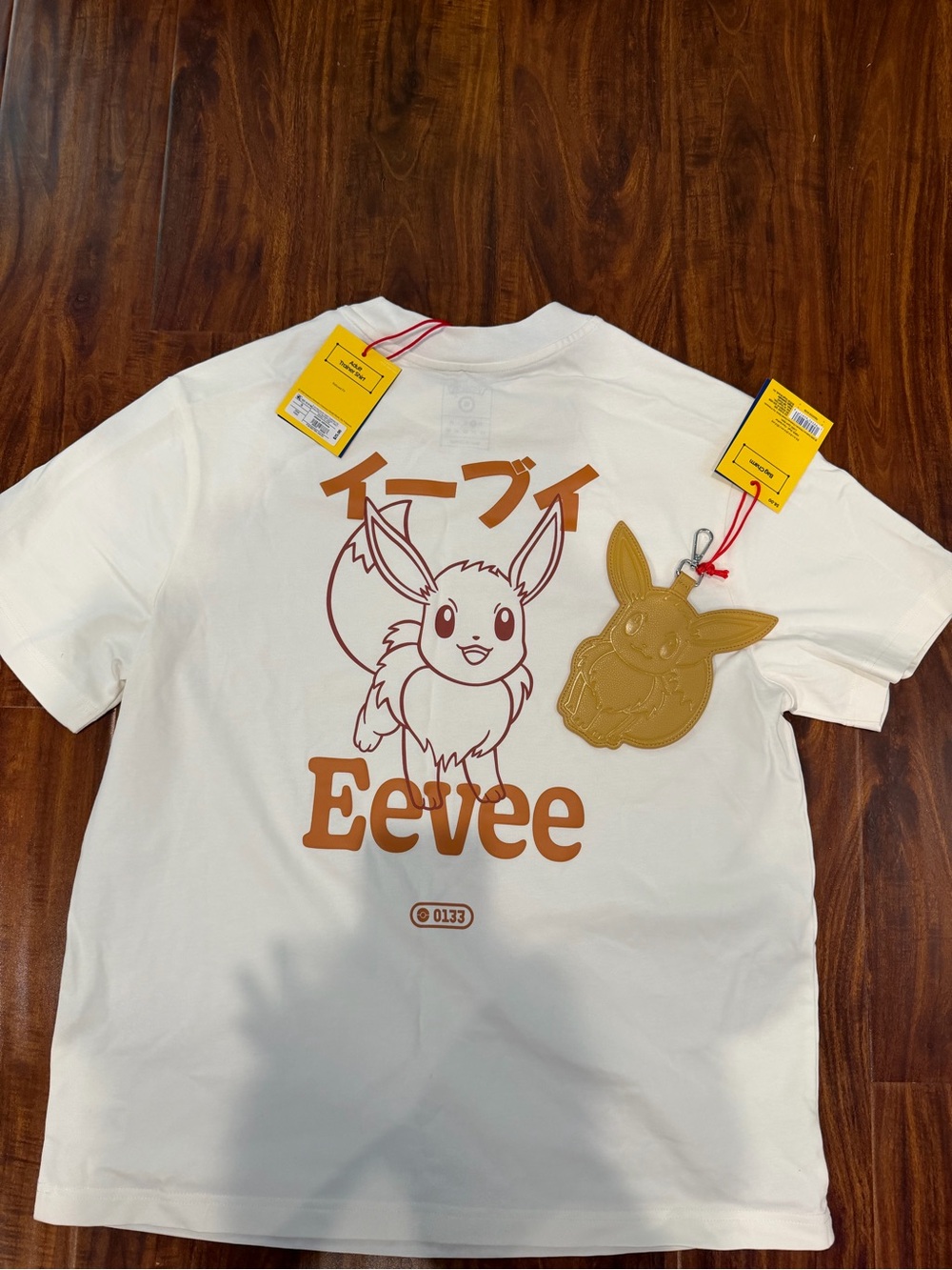 Adult Eevee Graphic Short Sleeve T-Shirt - Pokémon x Target S & Eevee Bag Charm